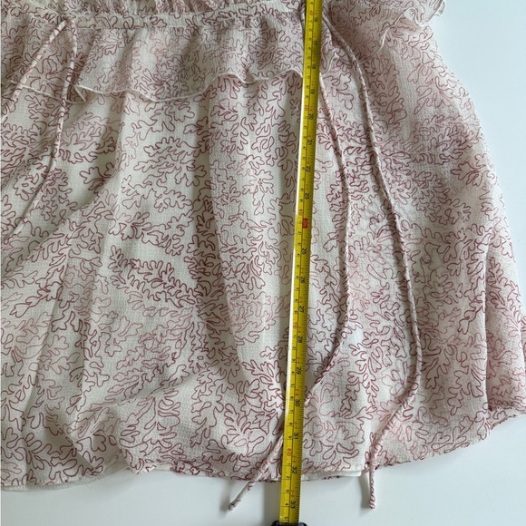 NWT Ted Baker Evelyna Printed‎ Ivory Pink Texture GGT V-neck Mini Dress 1 US 4 S - Picture 10 of 15